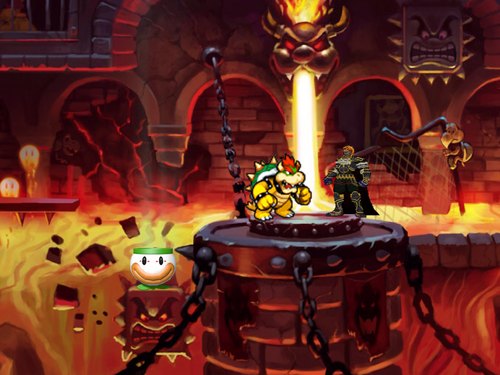 Bowser VS Ganondorf fight image