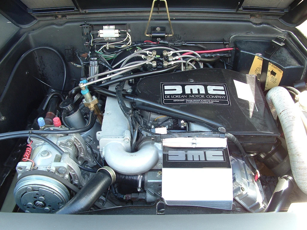 Image Delorean Engine Bay2749.jpg DeLorean Tech Wiki FANDOM