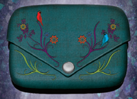 Embroidered coin purse