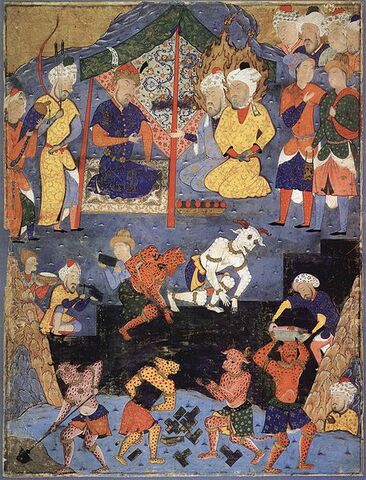 File:Dhul-qarnayn-with-the-help-of-jinn-building-the-iron-wall-to-keep-the-barbarian-gog-and-magog-from-civilised-peoples-16th-century-persian-miniature.jpg