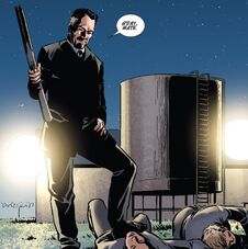 Bruce after taking down