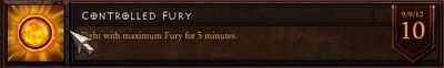 Controlled Fury Achievement Plaque