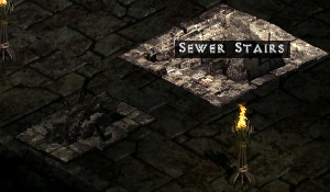 Sewer Lever and Stairs