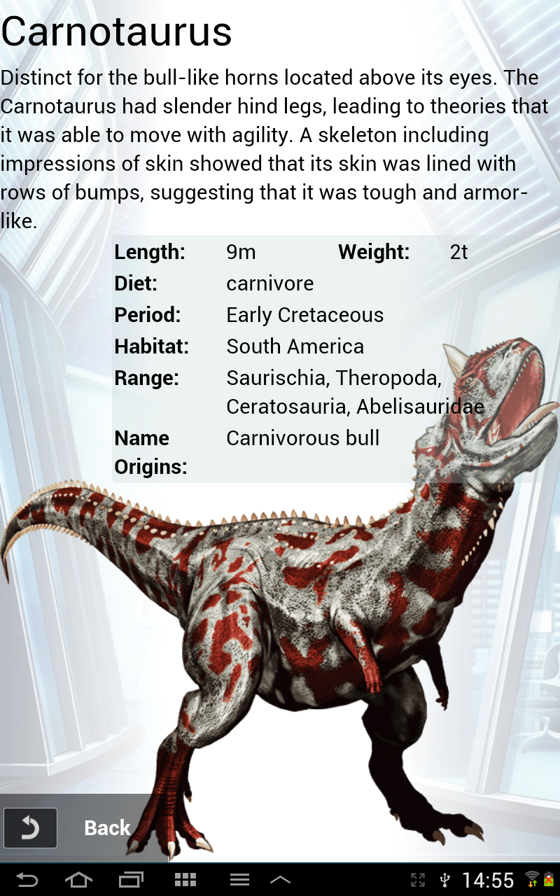 dino escape carnotaurus