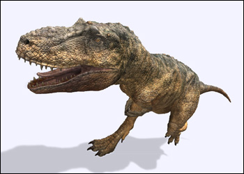 dinosaur with 2 bumps on head