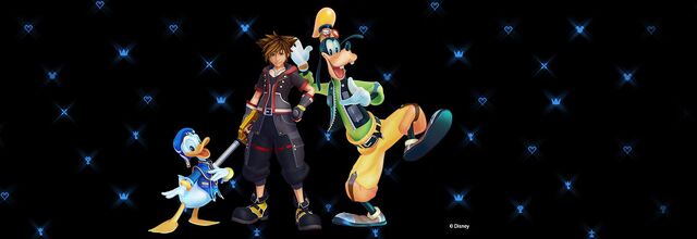 File:Kingdom Hearts III - Sora (new outfit), Donald, and Goofy.jpg
