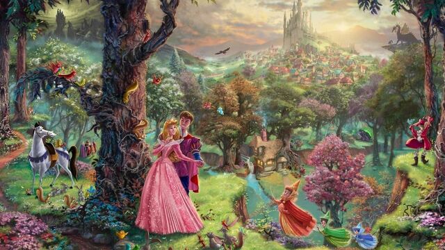 File:-Thomas-Kinkade-Disney-Dreams-disney-princess-31528031-1280-720.jpg
