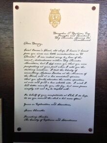 Jason Chandler letter