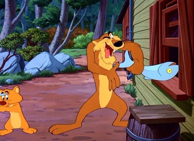File:Louie and his son swipeing some fish.jpg