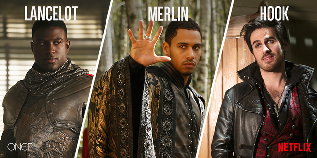 File:Once Upon a Time - Lancelot, Merlin and Hook.png