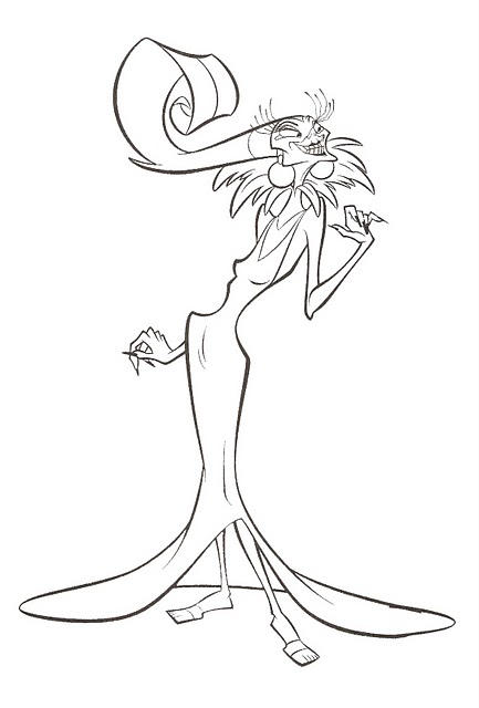 yzma coloring pages - photo #12
