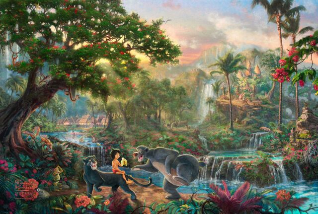 File:Kinkade-Wallpaper-The-Jungle-Book-Thomas-Kinkade-STUDIOS-Walt-Disney-painting-animation.jpg