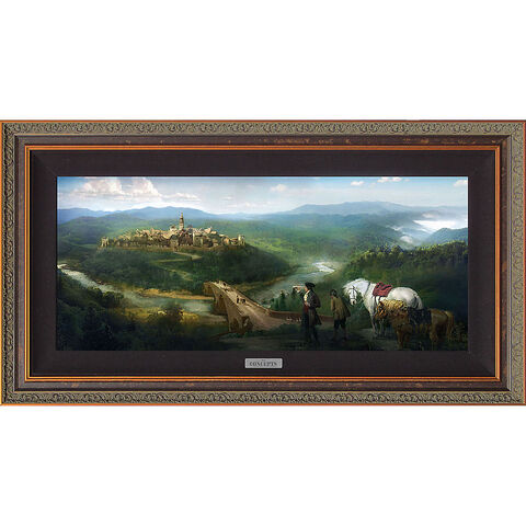 File:''Gaston and LeFou's Arrival'' Limited Edition Giclée - Beauty and the Beast - Live Action Film.jpg