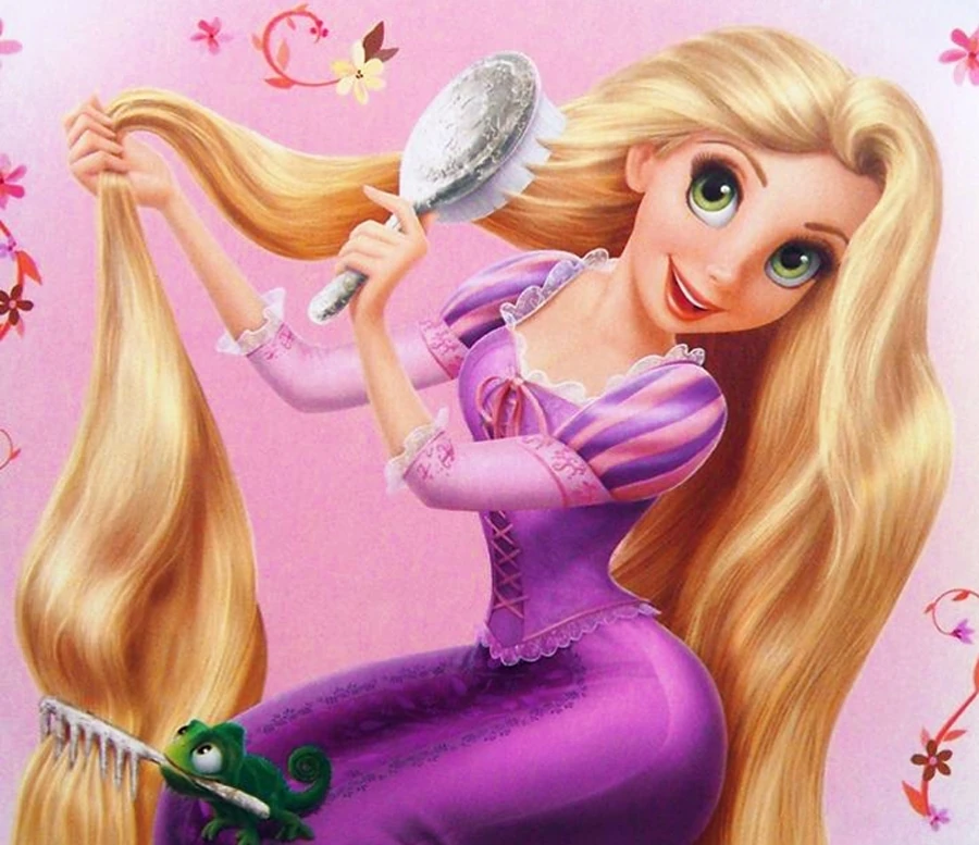 Image Rapunzelbrushingherhairrapunzelofdisneyprincesses