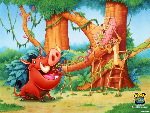 File:Timon & Pumbaa wallpaper.png