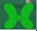 Green Butterfly Bow