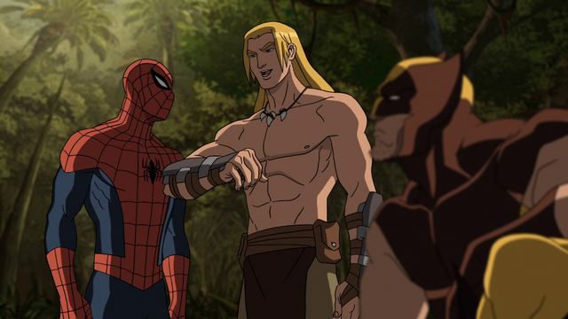 File:Spider-Man Ka-Zar Wolverine.png
