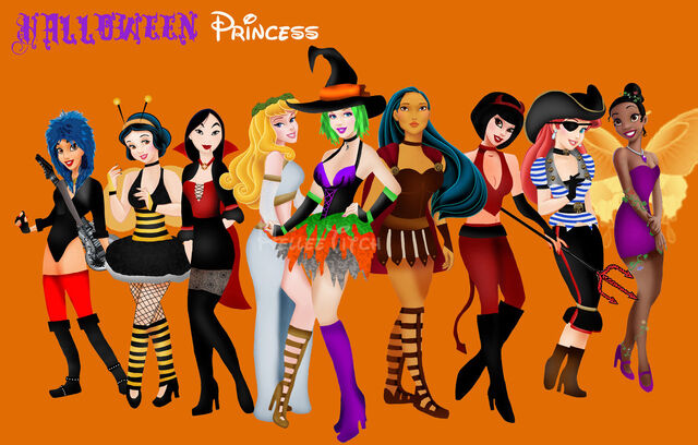 File:Halloween-princess-disney-helleetitch-snow-white-airel-mermaid-jasmin-pocahontas-mulan.jpg