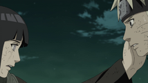 Hinata encouraging Naruto