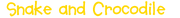 Snake and Crocodile Logo