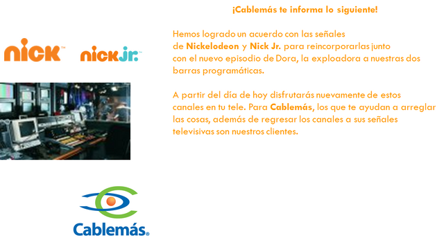 Archivo:Regreso del episodio Dora Colada a Cablemás.png