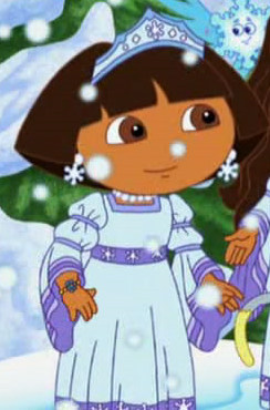 Image - Dora as the snow princess.png | Dora the Explorer ...