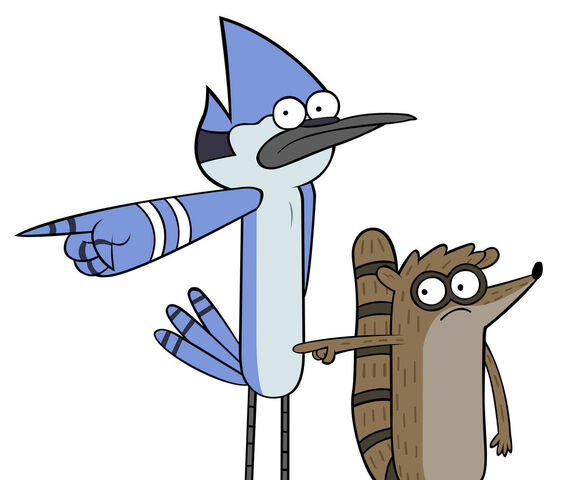 Archivo:Mordecai and rigby by theinsatiableafro-d4s73pz.jpg
