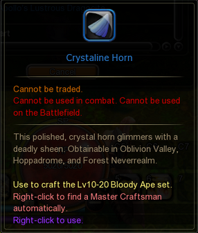 Crystaline Horn