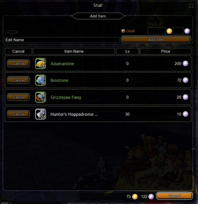 Stall interface