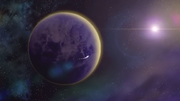 Planet Moginian from space