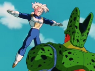 Trunks cerca di fermare Cell.png