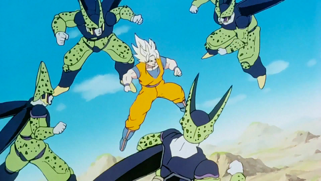 File:GokuSurroundedByCells.png