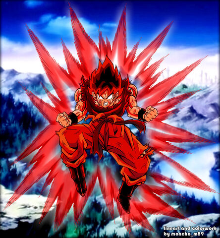 File:Goku kaioken colored by moncho m89.jpg