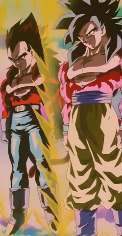File:Goku e Vegeta Super Sayan 4 2.png