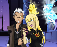 DragonfableTomixFemaleHeroAegisAndPandorafanartbyCharlieon