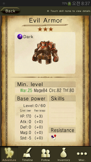Evil Armor
