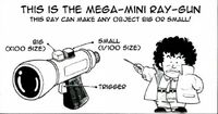 The big-small ray gun