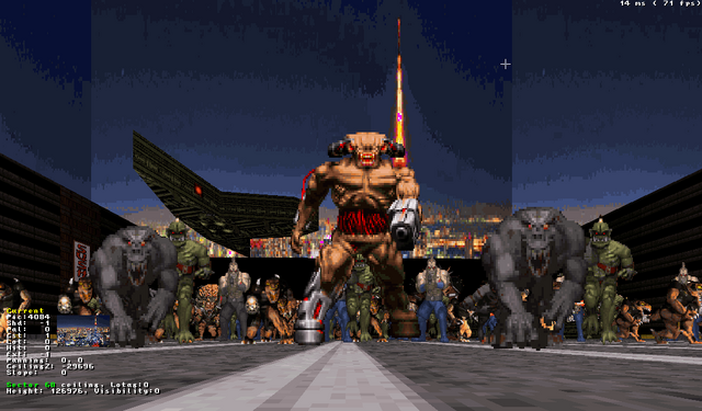 File:Cyberdemon and his henchmen.png