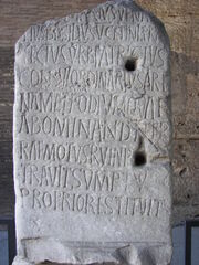 Rome Colosseum inscription 2