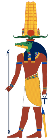 File:Sobek, God of Nile products and Fertility, Patron of the Army and Military.png