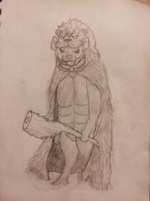 Hyenakles in cloak, by DoctorMcTaalik