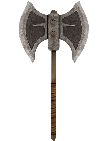 File:Oblivion IronBattleAxe.png