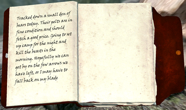 File:Bear Hunter's Journal.png