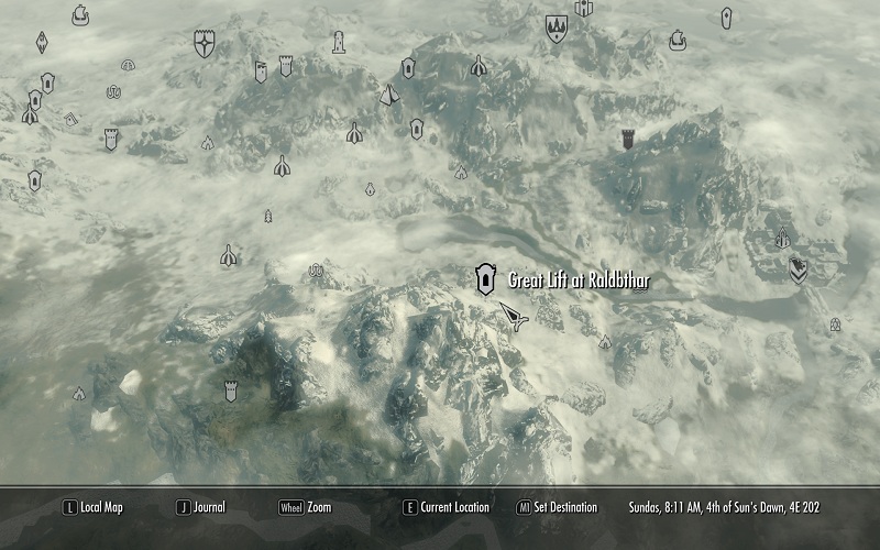 Image - Great Lift At Raldbthar Map.jpg | Elder Scrolls | FANDOM