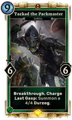 Tazkad the Packmaster (Legends)