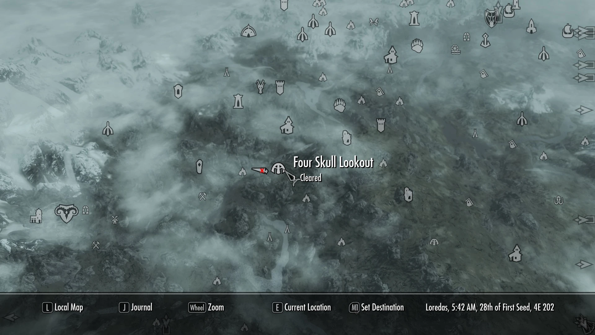 Image Shrine of Zenithar Four Skull Lookout Map.jpg Elder Scrolls