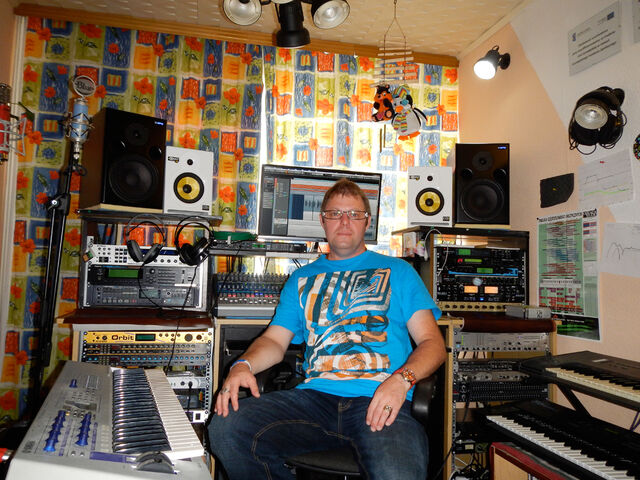File:In my home studio.jpg