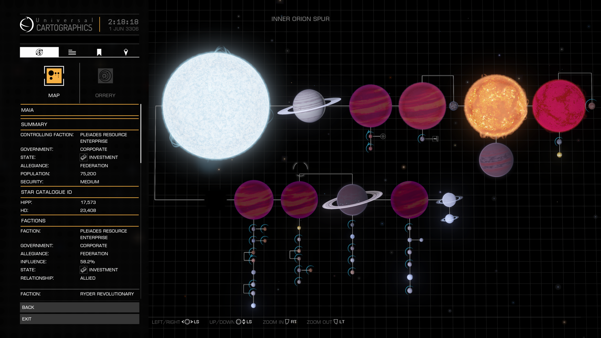Elite dangerous карта нейтронных звезд