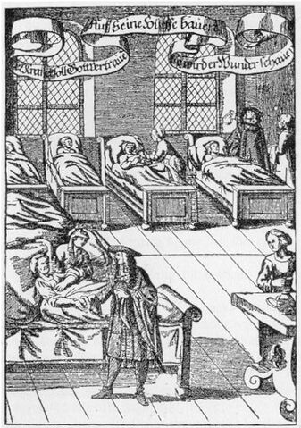 File:Physician in hospital sickroom printed 1682.jpg