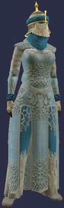 Pristine Tranquil Damask robe